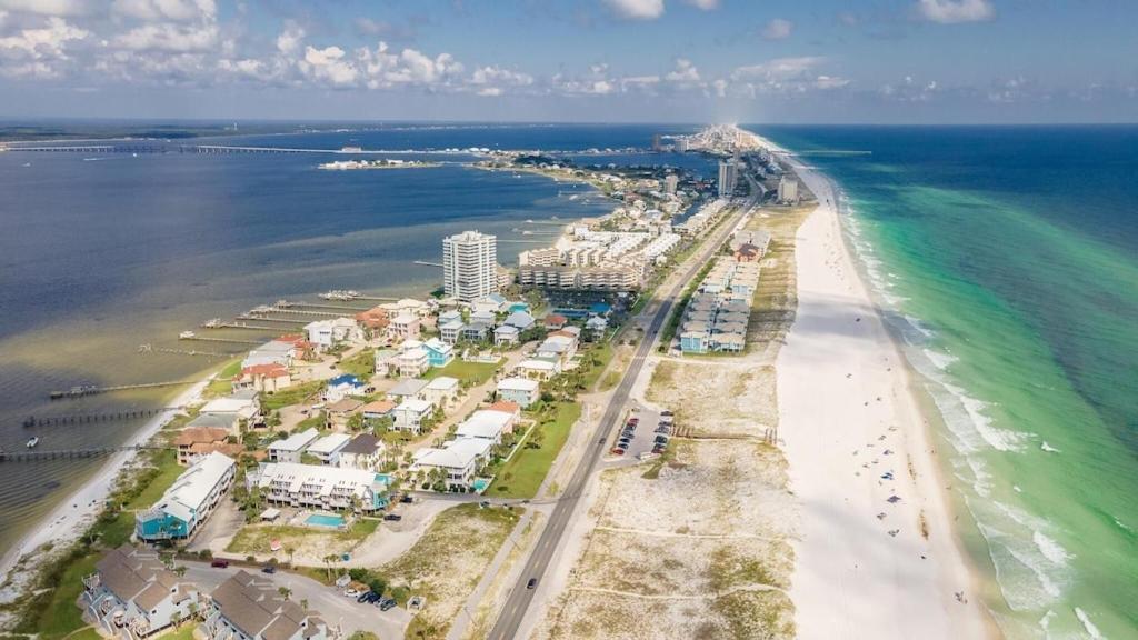 Ocean Front Penthouse Suite Panoramic Views Of Gulf,Pensacola Beach,Pier, & Bay Luaran gambar