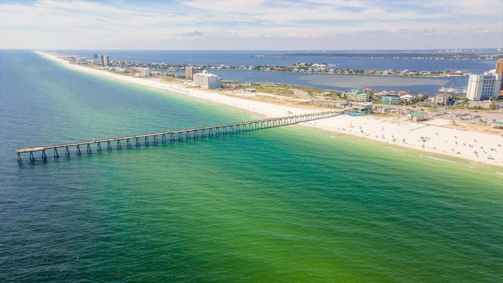 Ocean Front Penthouse Suite Panoramic Views Of Gulf,Pensacola Beach,Pier, & Bay Luaran gambar